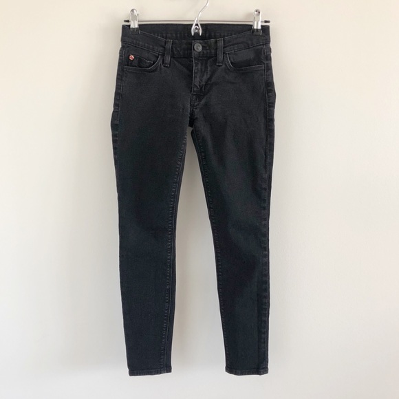 Hudson Jeans Denim - Hudson Krista Super Skinny Crop Black Jeans 24